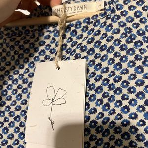 NWT Christy Dawn The Theo Dress in Cerulean Anemone Field Size Small petite